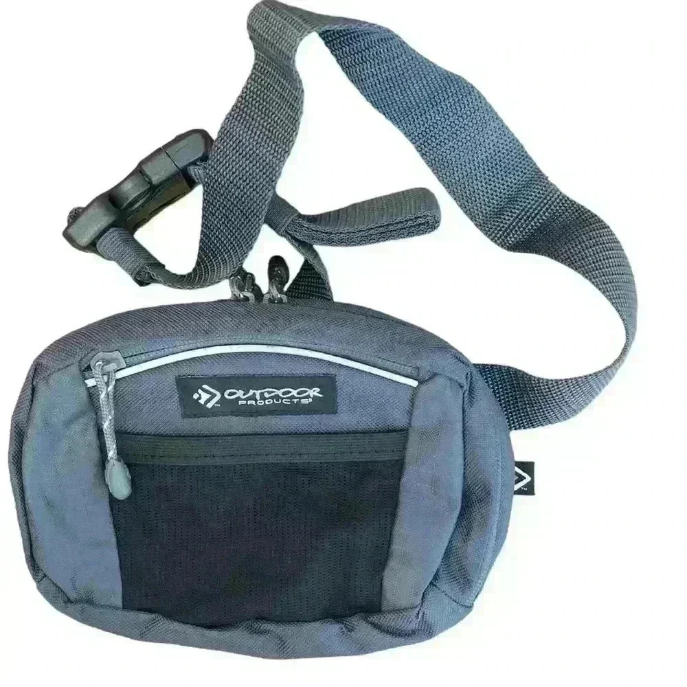 NWOT, Outdoor Products Gray, Nylon Bum Bag, 8” X 5”